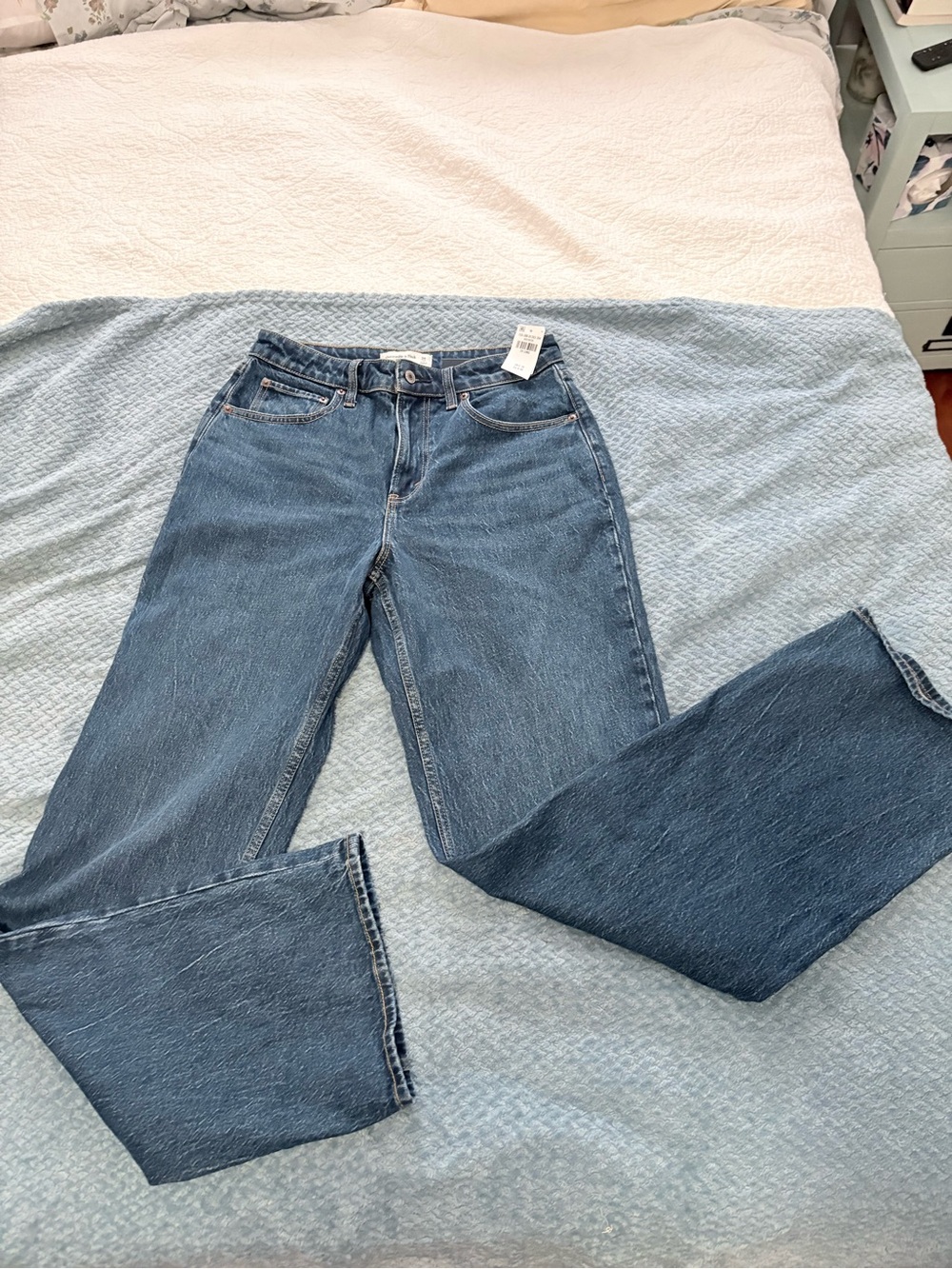 abercrombie & fitch Classic High-Rise Blue Women's Jeans